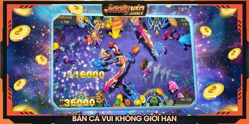 Trò chơi bắn cá vui với các cấp độ hấp dẫn